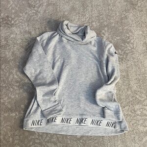 Nike Women's Light Gray Cowl Neck Sweatshirt